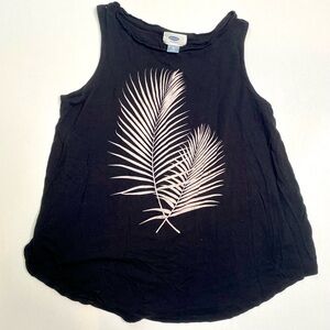 Old Navy black feather top size xs